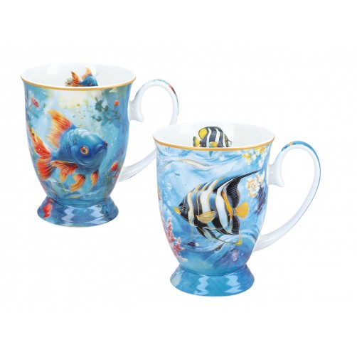 Kpl. 2 kubków w sercu - L. Lozano, Rafa koralowa (CARMANI) 840-0206