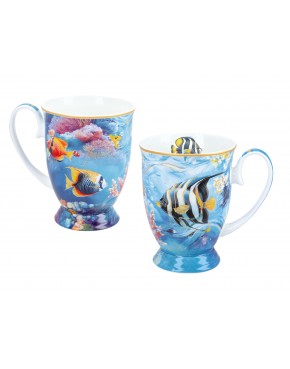 Kpl. 2 kubków w sercu - L. Lozano, Rafa koralowa (CARMANI) 840-0206