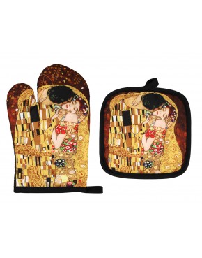 Kpl. Łapka i rękawica kuchenna - G. Klimt, Pocałunek i Drzewo życia (CARMANI) 023-5303