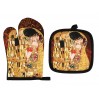 Kpl. Łapka i rękawica kuchenna - G. Klimt, Pocałunek i Drzewo życia (CARMANI) 023-5303