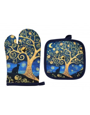 Kpl. Łapka i rękawica kuchenna - Inspirowane malarstwem V. van Gogh (CARMANI) 023-5315