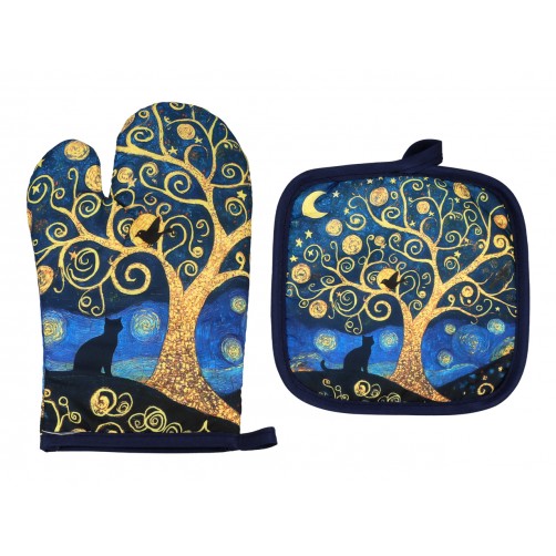 Kpl. Łapka i rękawica kuchenna - Inspirowane malarstwem V. van Gogh (CARMANI) 023-5315