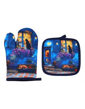 Kpl. Łapka i rękawica kuchenna - Inspirowane malarstwem V. van Gogh (CARMANI) 023-5316