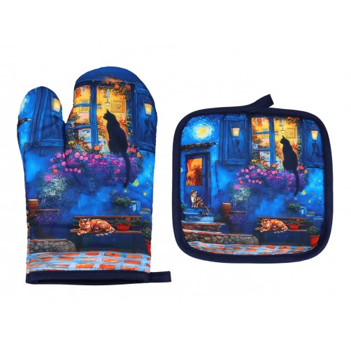 Kpl. Łapka i rękawica kuchenna - Inspirowane malarstwem V. van Gogh (CARMANI) 023-5316