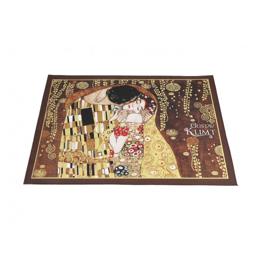 Podkładka na stół - G. Klimt, Pocałunek, brązowe tło (CARMANI) 023-0711