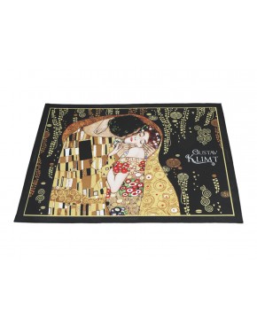 Podkładka na stół - G. Klimt, Pocałunek, czarne tło (CARMANI) 023-0701