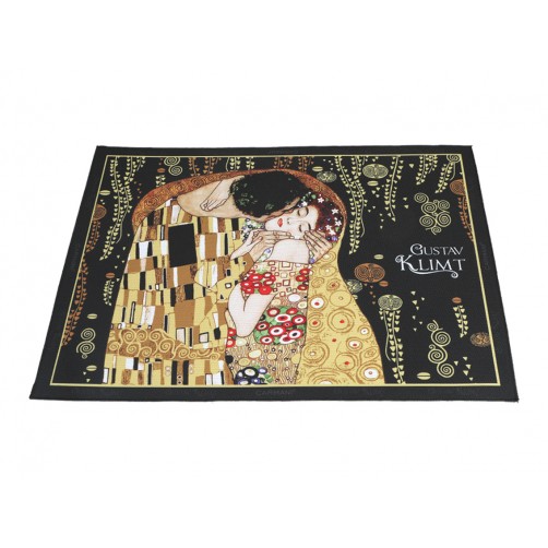 Podkładka na stół - G. Klimt, Pocałunek, czarne tło (CARMANI) 023-0701