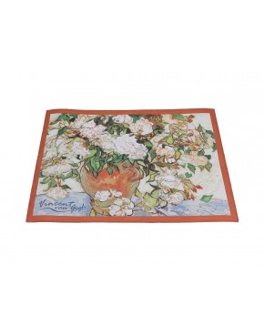 Podkładka na stół - V. van Gogh, Wazon z różami (CARMANI) 023-0506