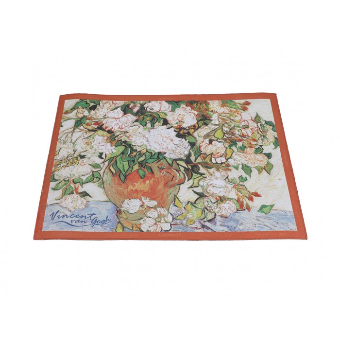 Podkładka na stół - V. van Gogh, Wazon z różami (CARMANI) 023-0506