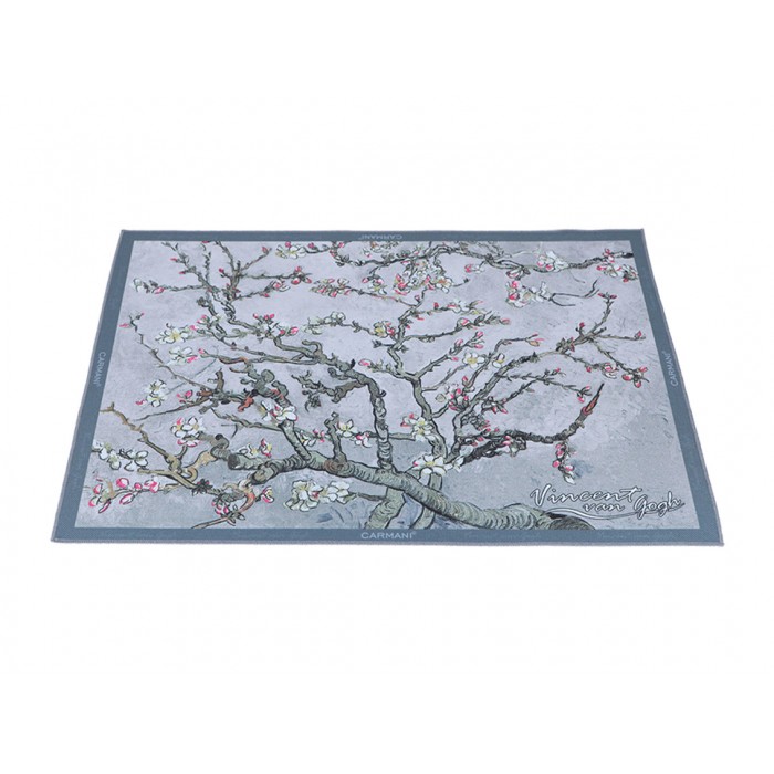 Podkładka na stół - V. van Gogh, Kwitnący Migdałowiec, srebrny (CARMANI) 023-0511