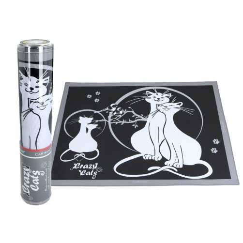 Podkładka na stół - Koci świat, Zakochane koty (czarne tło) (CARMANI) 023-0814