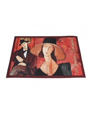Podkładka na stół - A. Modigliani, Kobieta w kapeluszu i Mario Varvogli (CARMANI) 023-0621