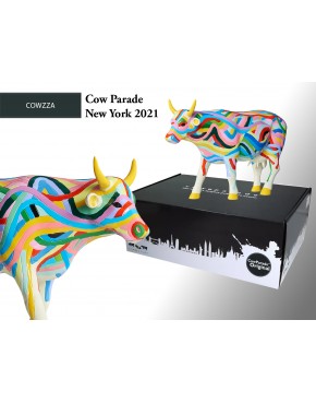 CowParade Cowzza, New York 2021, autor: A. Fizza & T.Chiao 359-0647