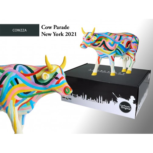 CowParade Cowzza, New York 2021, autor: A. Fizza & T.Chiao 359-0647