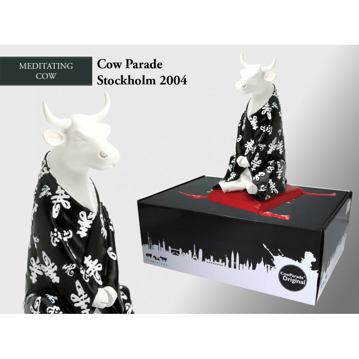 CowParade Meditating Cow, Stockholm 2004, autor: Jan Edlund 359-0649