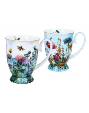 Kpl. 2 kubków w sercu - L. Lozano, Kwiaty polne (CARMANI) 840-0203