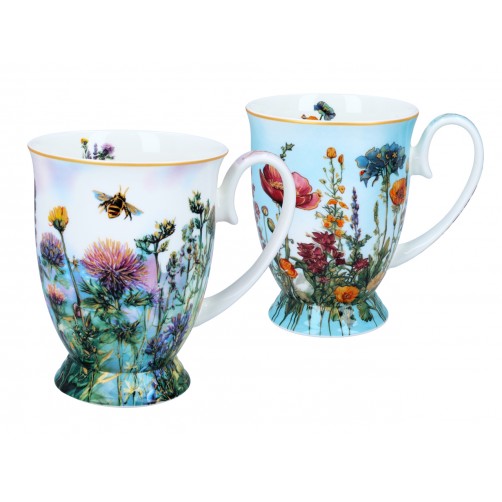 Kpl. 2 kubków w sercu - L. Lozano, Kwiaty polne (CARMANI) 840-0203