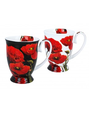 Kpl. 2 kubków w sercu - L. Lozano, Maki (CARMANI) 840-0207