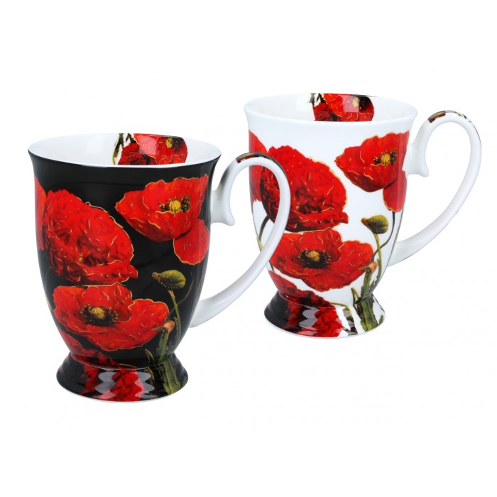 Kpl. 2 kubków w sercu - L. Lozano, Maki (CARMANI) 840-0207