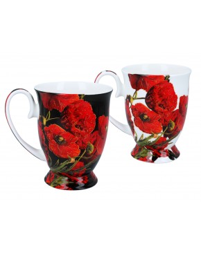 Kpl. 2 kubków w sercu - L. Lozano, Maki (CARMANI) 840-0207