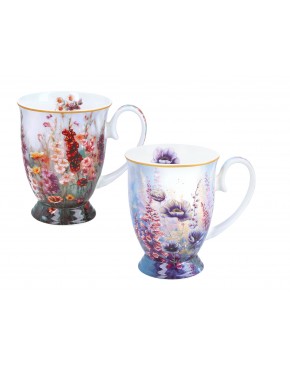 Kpl. 2 kubków w sercu - L. Lozano, Kwiaty polne (CARMANI) 840-0209