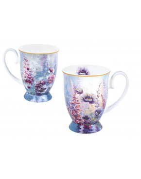 Kpl. 2 kubków w sercu - L. Lozano, Kwiaty polne (CARMANI) 840-0209