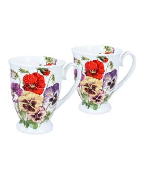 Kpl. 2 kubków w sercu - L. Lozano, Bratki (CARMANI) 840-0210