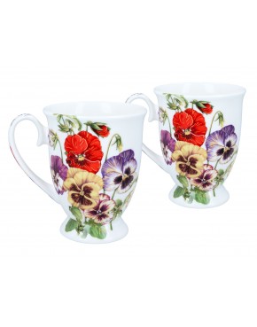 Kpl. 2 kubków w sercu - L. Lozano, Bratki (CARMANI) 840-0210