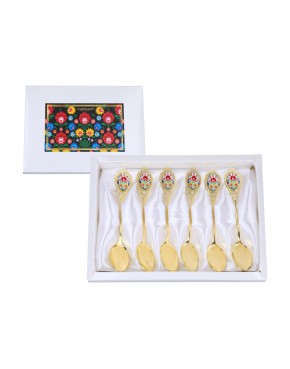 Kpl. 6 łyżeczek - Kujawskie, białe (CARMANI) 103-8060