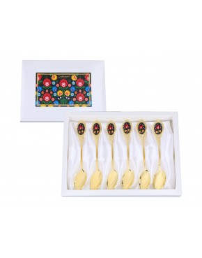 Kpl. 6 łyżeczek - Kujawskie, czarne (CARMANI) 103-8061