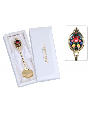 Łyżeczka do cukru - Kujawskie, czarne (CARMANI) 103-8108