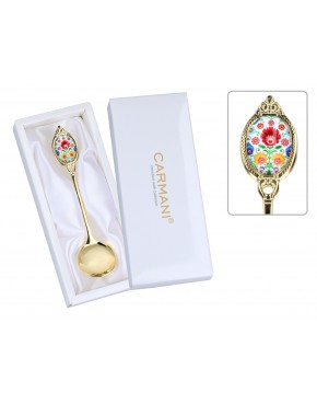 Łyżeczka do cukru - Kujawskie, białe (CARMANI) 103-8109