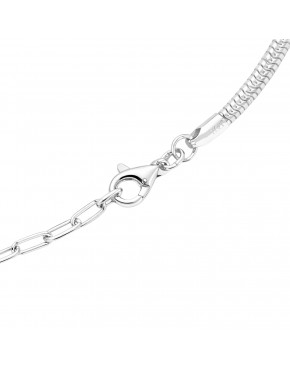 Bransoletka srebrna żmijka