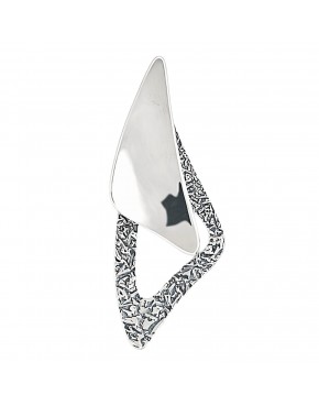 wisiorek srebrny nowoczesny geometryczna zawieszka damska