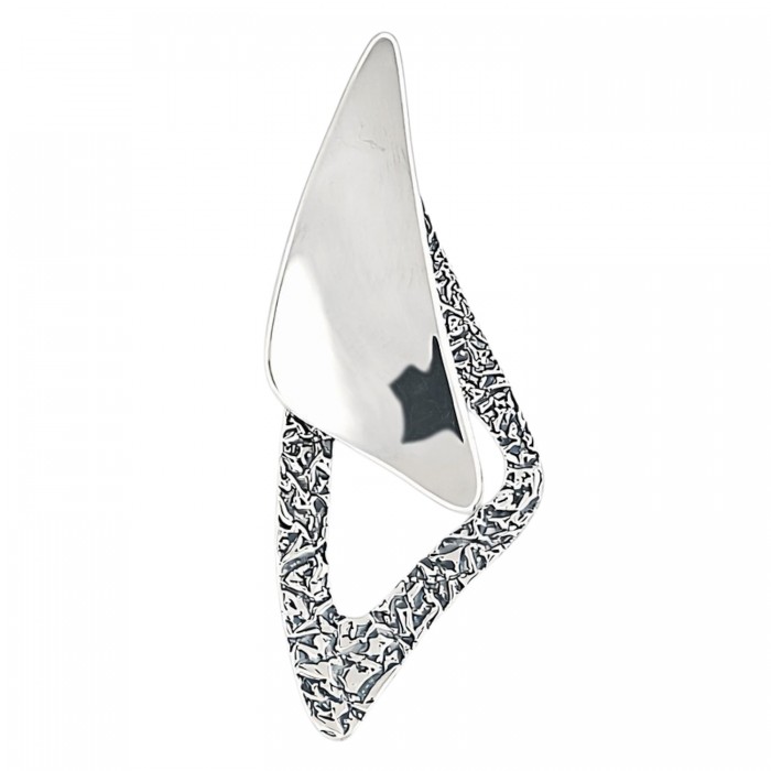 wisiorek srebrny nowoczesny geometryczna zawieszka damska