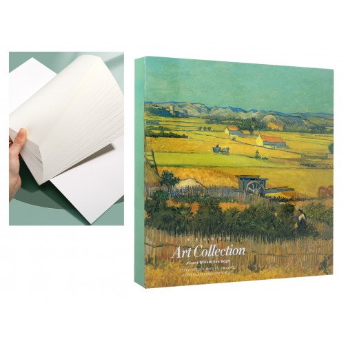 Blok rysunkowy/szkicownik - V. van Gogh, Żniwa w La Crau z Montmajour w tle 021-5022