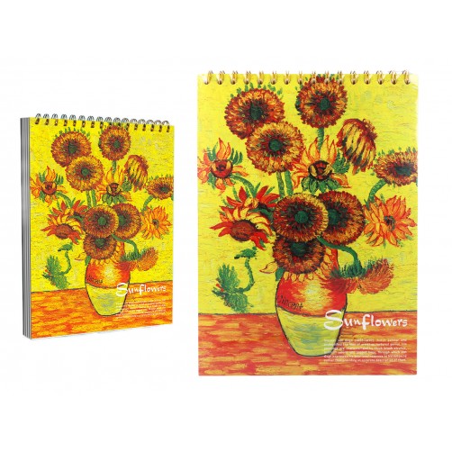 Blok rysunkowy/szkicownik - V. van Gogh, Słoneczniki. 021-5063