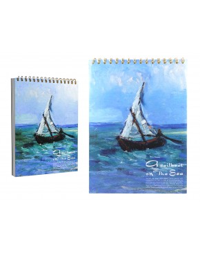 Blok rysunkowy/szkicownik - V. van Gogh, Łódź w Les Saintes Maries 021-5068