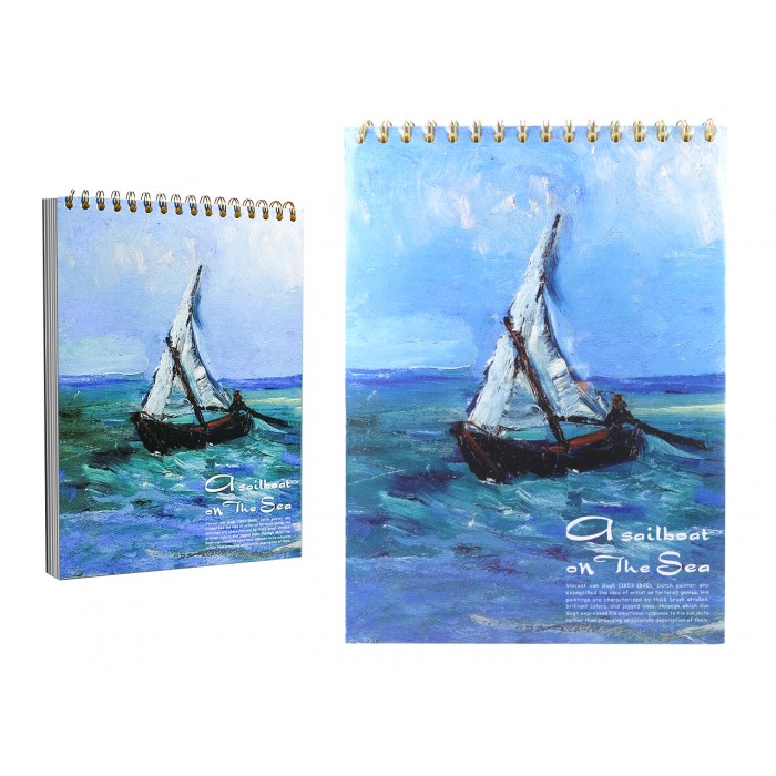 Blok rysunkowy/szkicownik - V. van Gogh, Łódź w Les Saintes Maries 021-5068