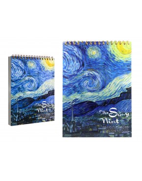 Blok rysunkowy/szkicownik - V. van Gogh, Gwiaździsta Noc 021-5064