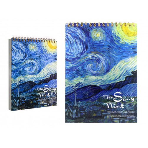 Blok rysunkowy/szkicownik - V. van Gogh, Gwiaździsta Noc 021-5064