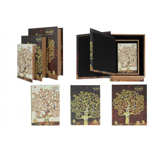 Kpl. 3 pudełek na magnes - G. Klimt, Drzewo życia (CARMANI) 195-9071