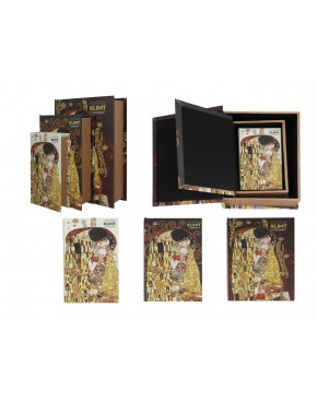 Kpl. 3 pudełek na magnes - G. Klimt, Pocałenek (CARMANI) 195-9070