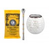Zestaw do Yerby - Naczynie Ceramiczne (kremowe) + bombilla + Yerba Mate Green 50g 100-1041