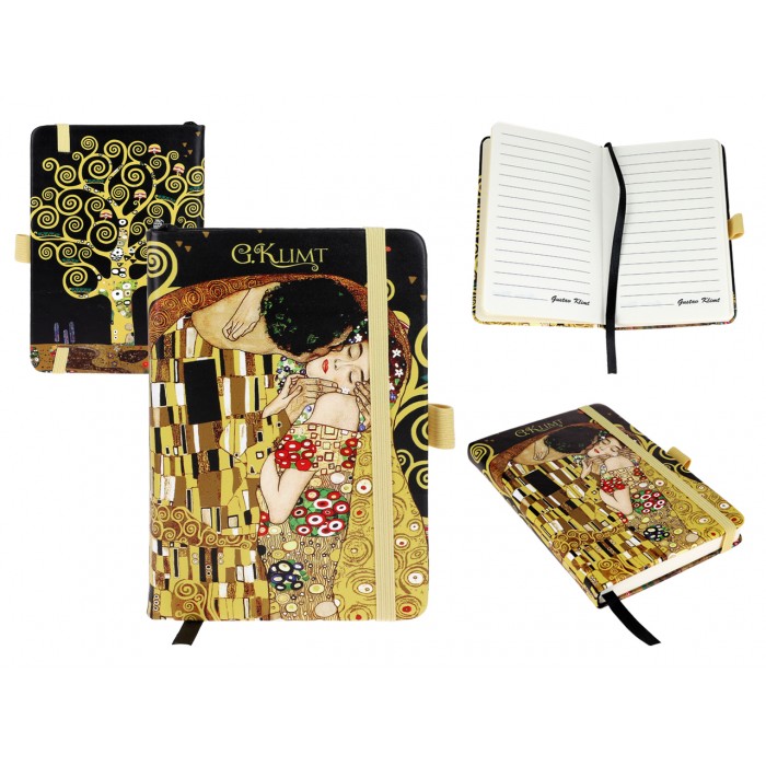 Notes A6 - G. Klimt, Pocałunek + Drzewo (CARMANI) 021-5070