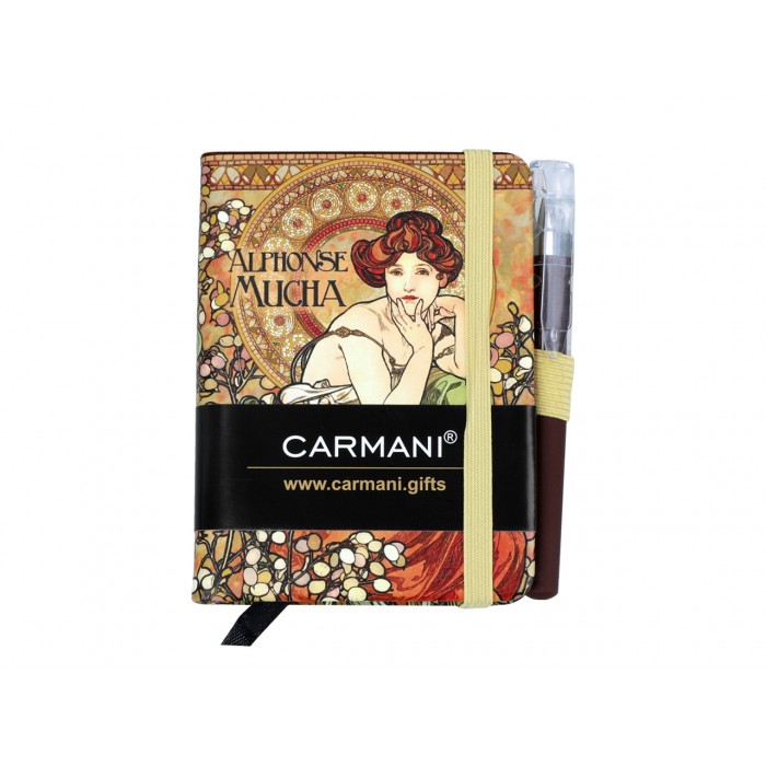 Notes A7 - A. Mucha, Kamienie szlachetne Topaz i Szmaragd (CARMANI) 021-5090