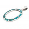 wisiorek srebrny 925 turkus profil zawieszka