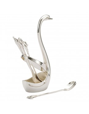 Komplet 6 łyżeczek z łabędziem 466-7794