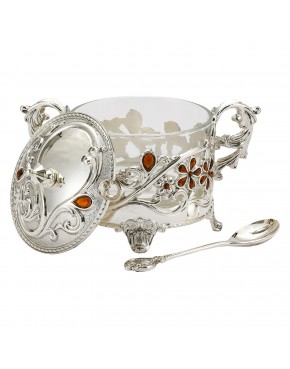 Cukiernica posrebrzana 466-8481