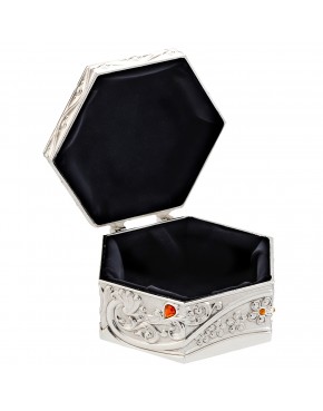 Posrebrzana szkatułka na biżuterię 466-8491